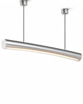 **Moderne Hanglamp met Gebogen Aluminium Lichaam en LED Verlichting**
